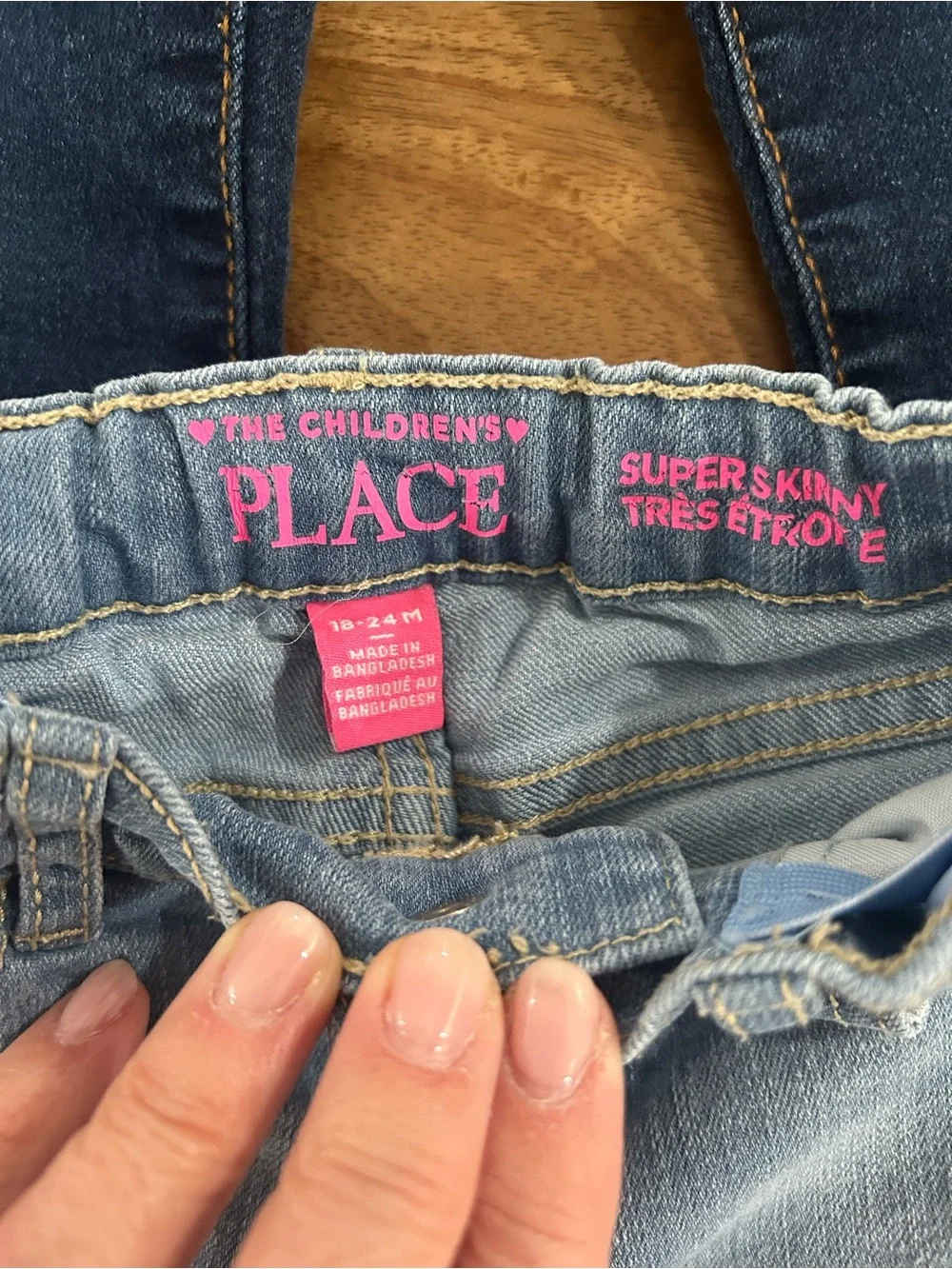 The Children's Place Girls' Mixed Denim & Black Bottoms - Blue & Black
